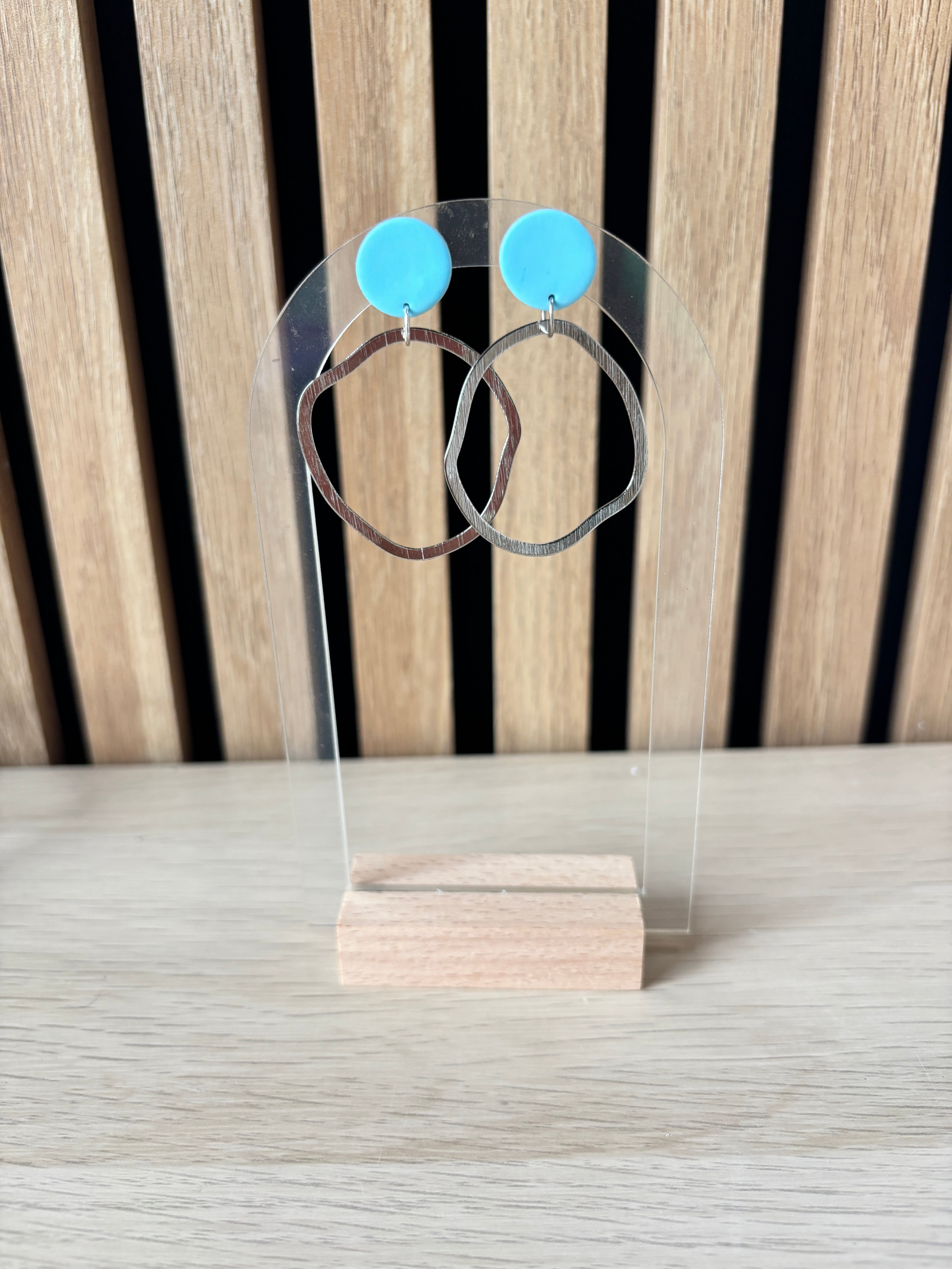 Celia licht blauw zilver