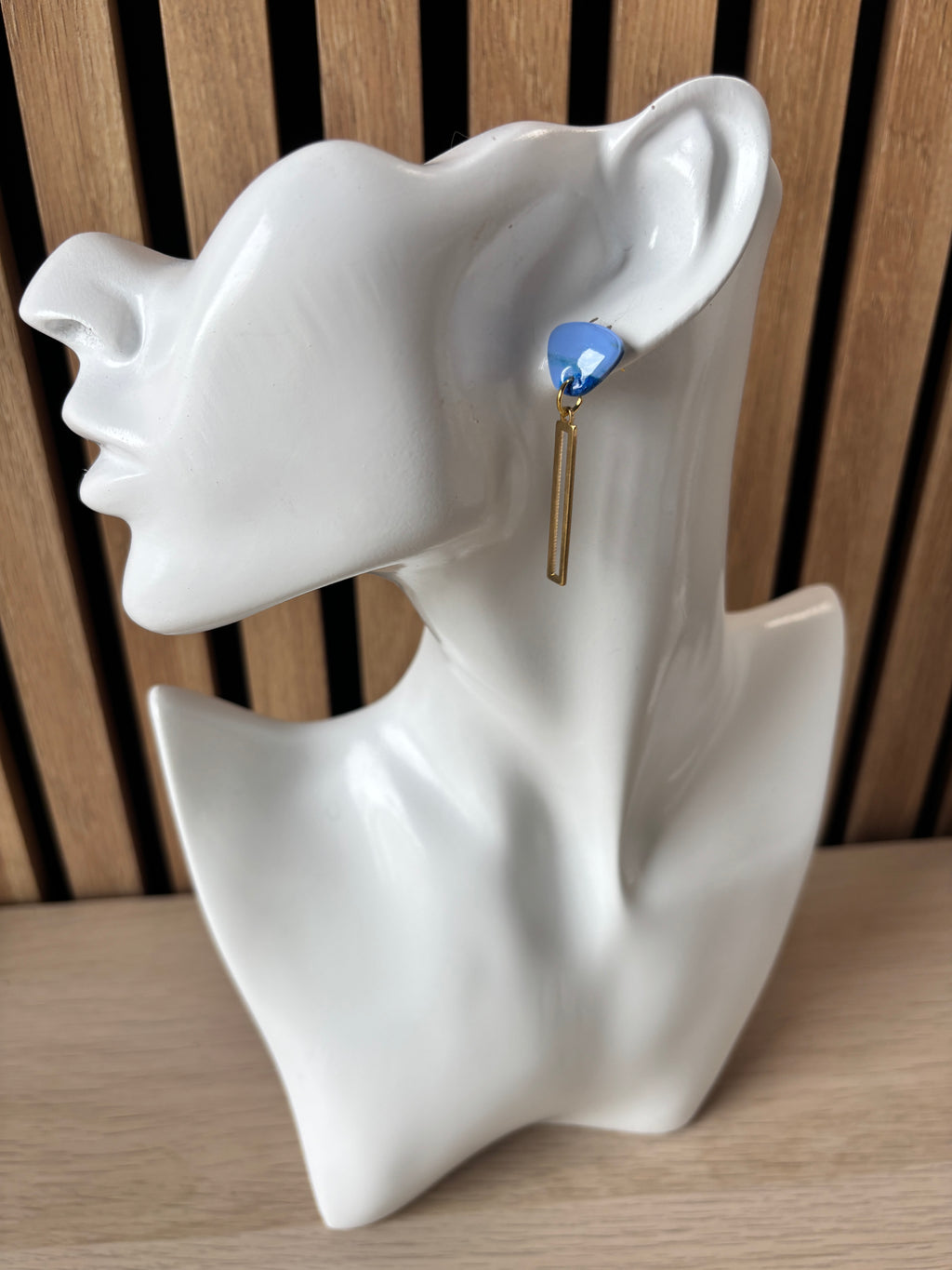 Louise mini blauw marmer