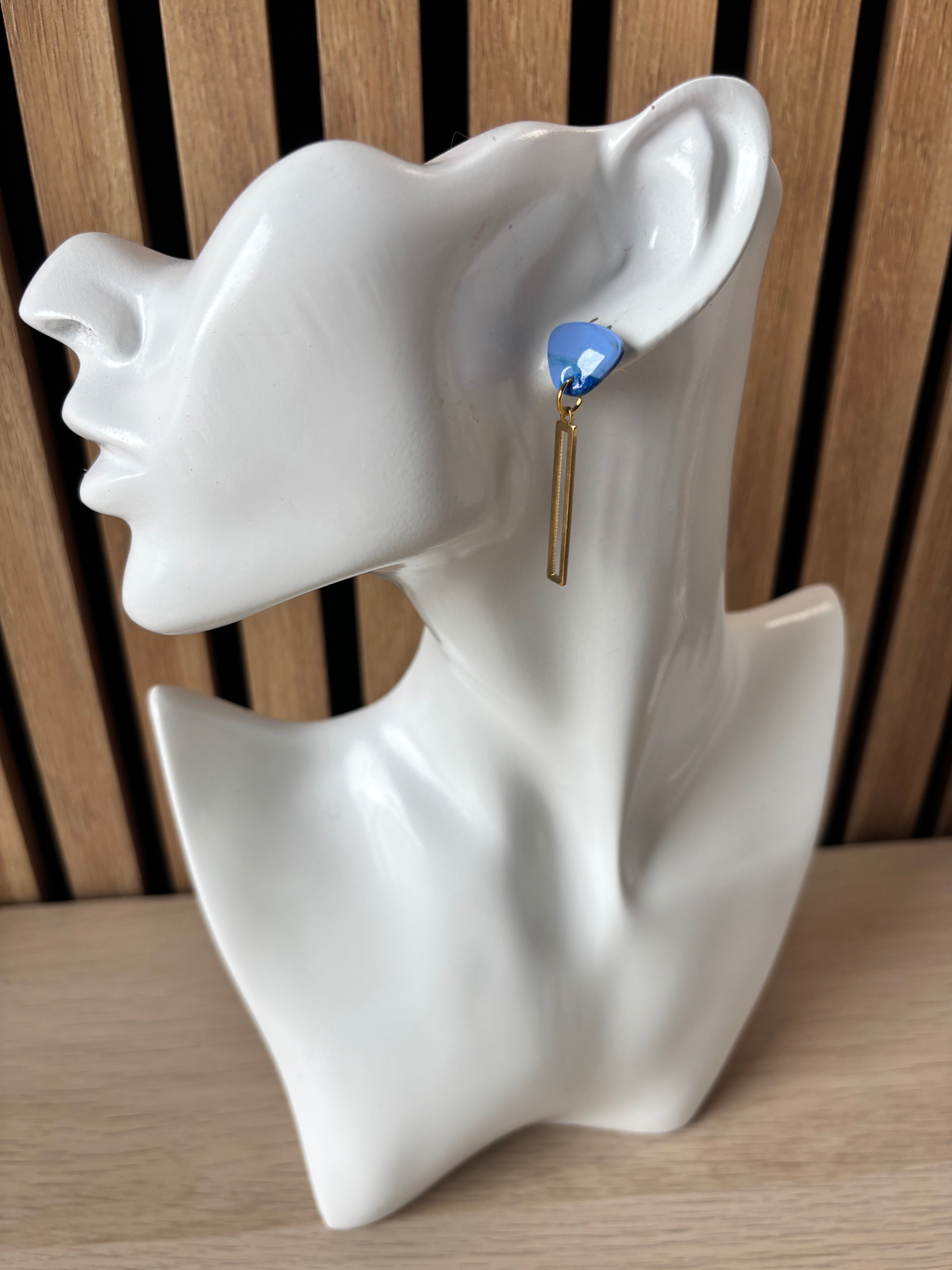 Louise mini blauw marmer