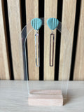 Louise groen zilver (turquoise gold )
