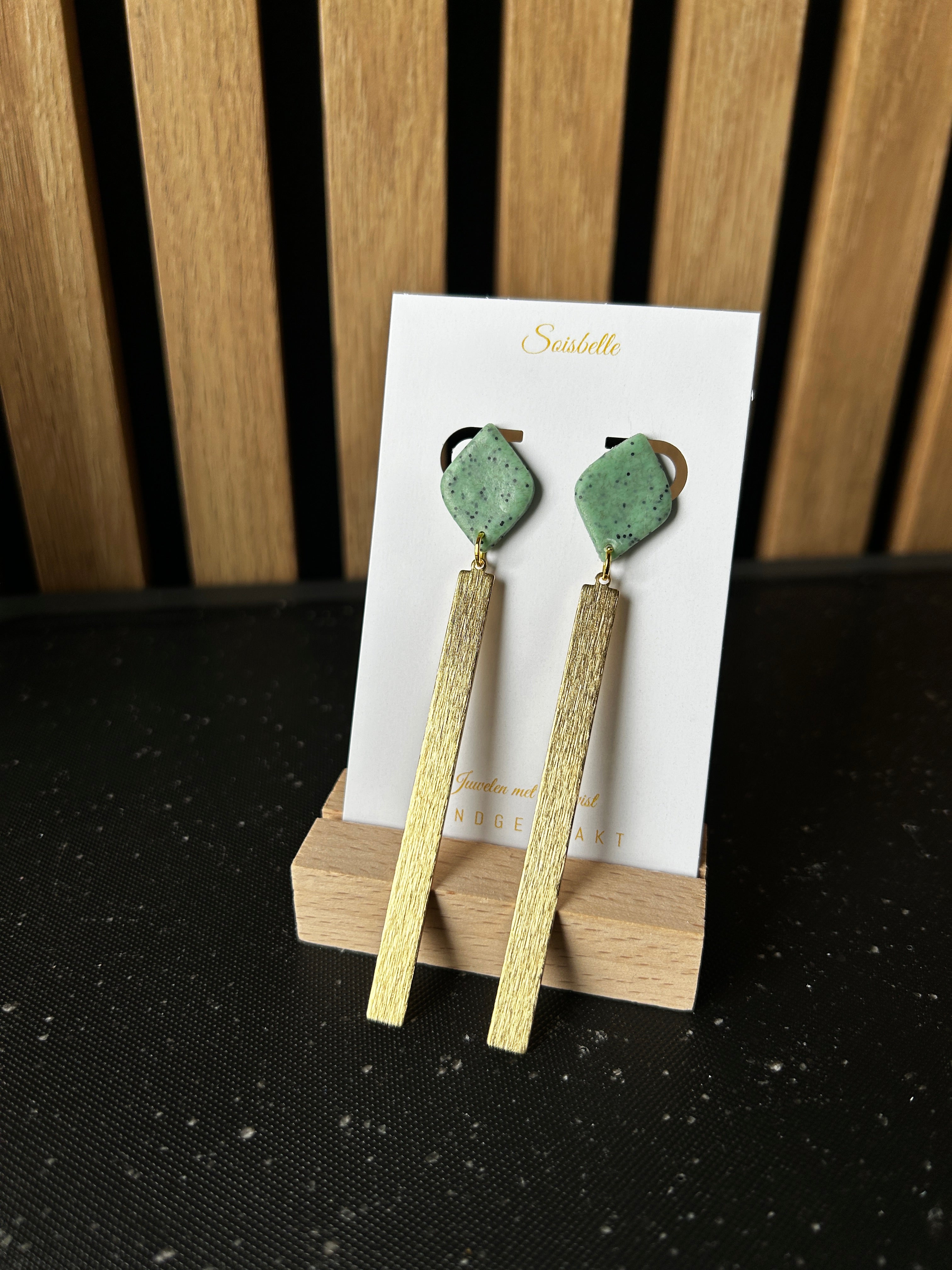 Camille goud groen / zwart