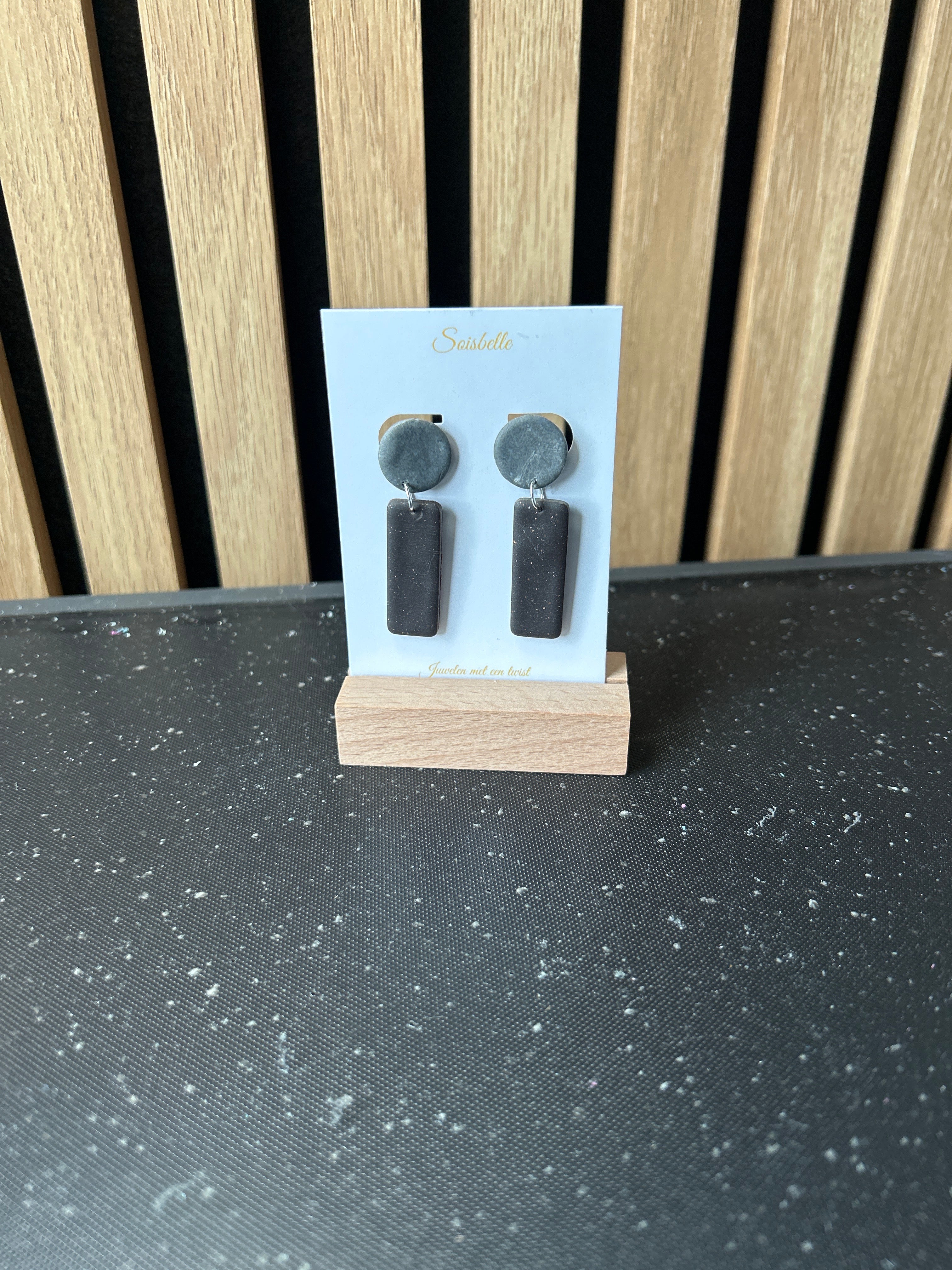 Mix & Match Oorbellen - grijs - bruin