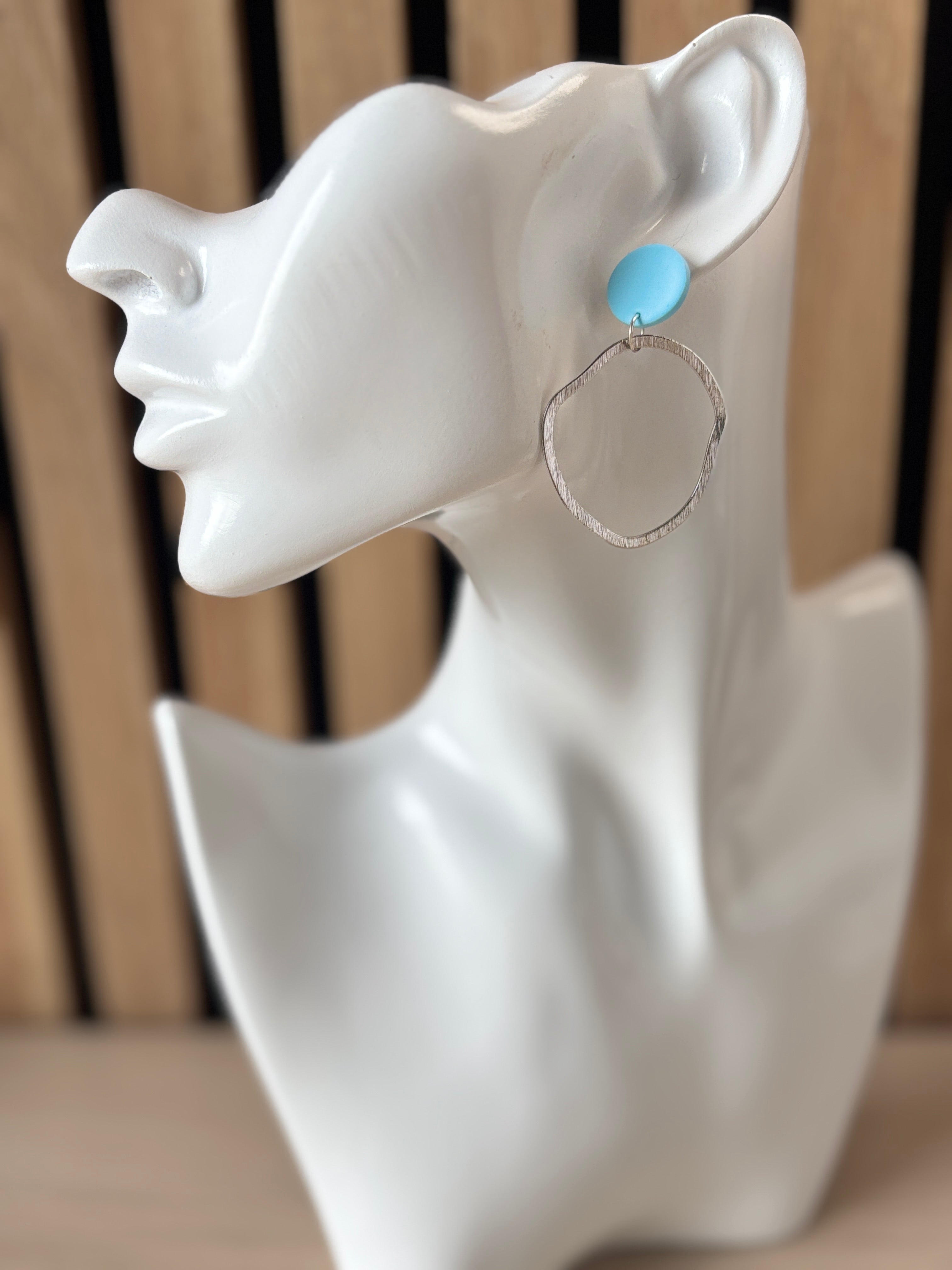 Celia licht blauw zilver