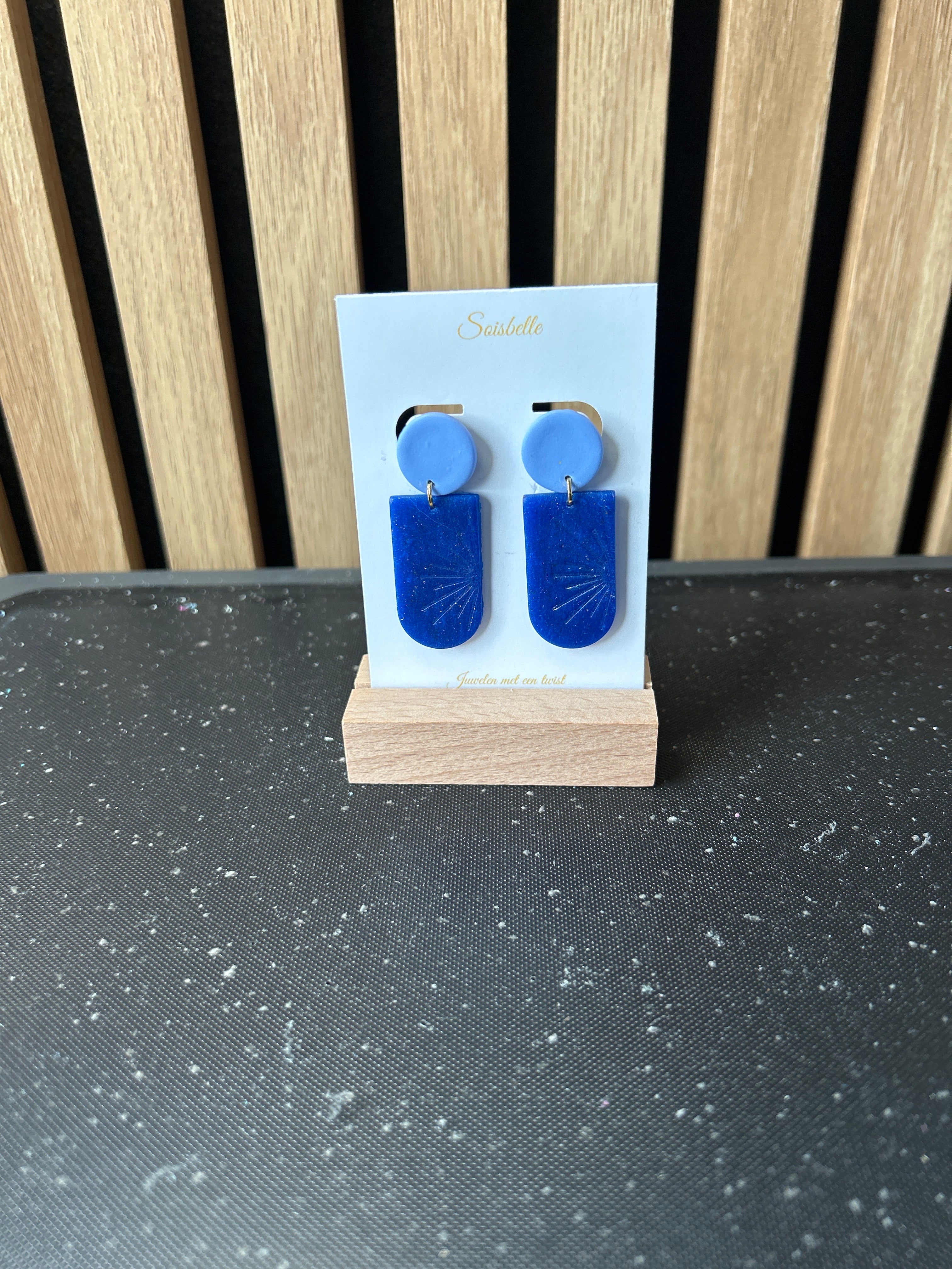 Mix & Match Oorbellen - licht blauw -blauw