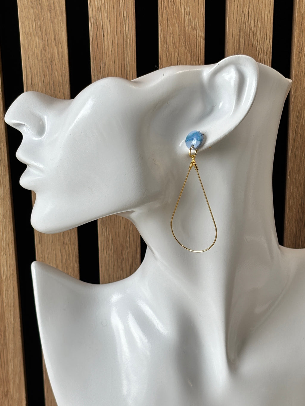 Lola goud blauw marmer