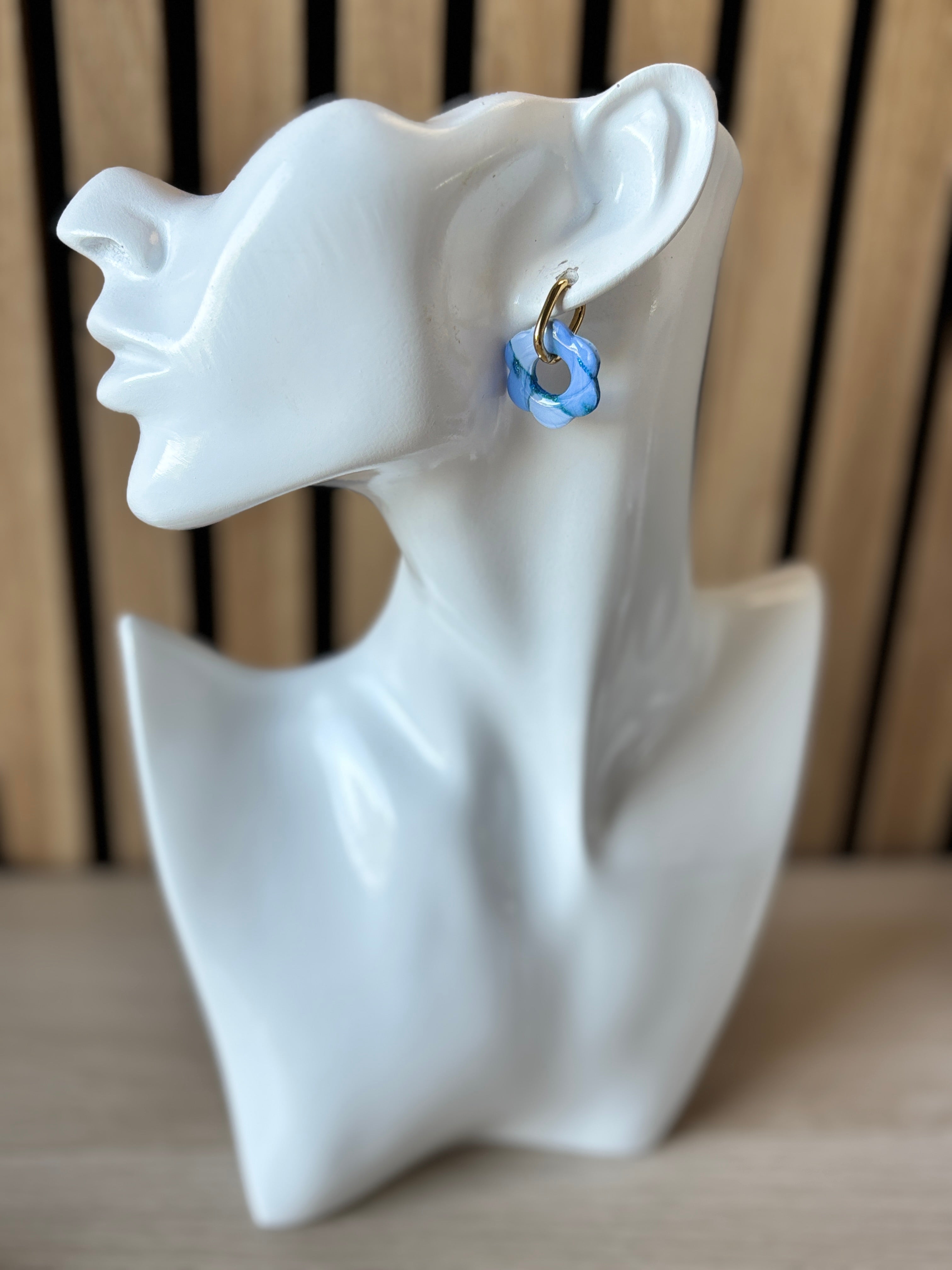 Fleur blauw marmer