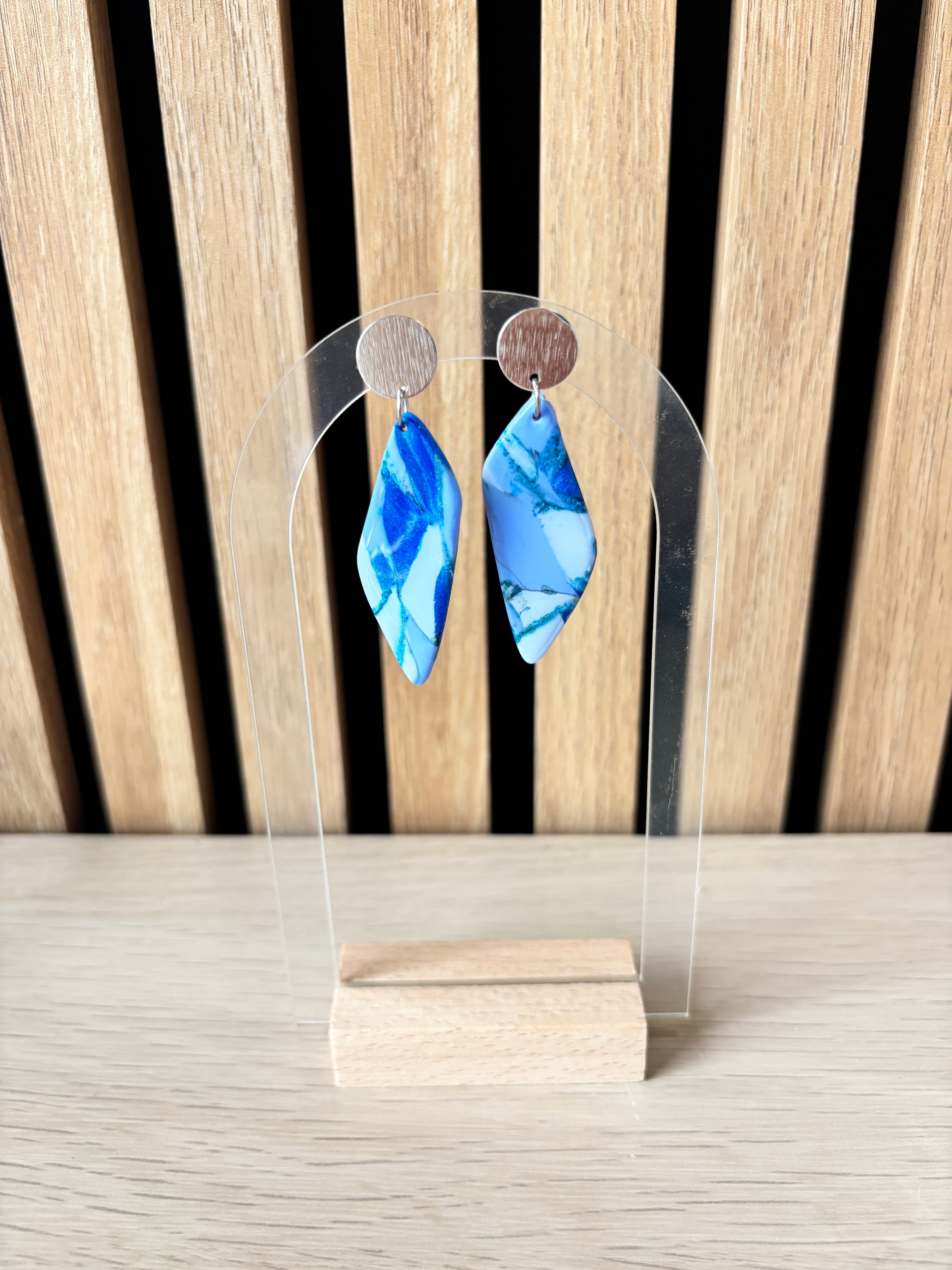 Roxy blauw marmer zilver
