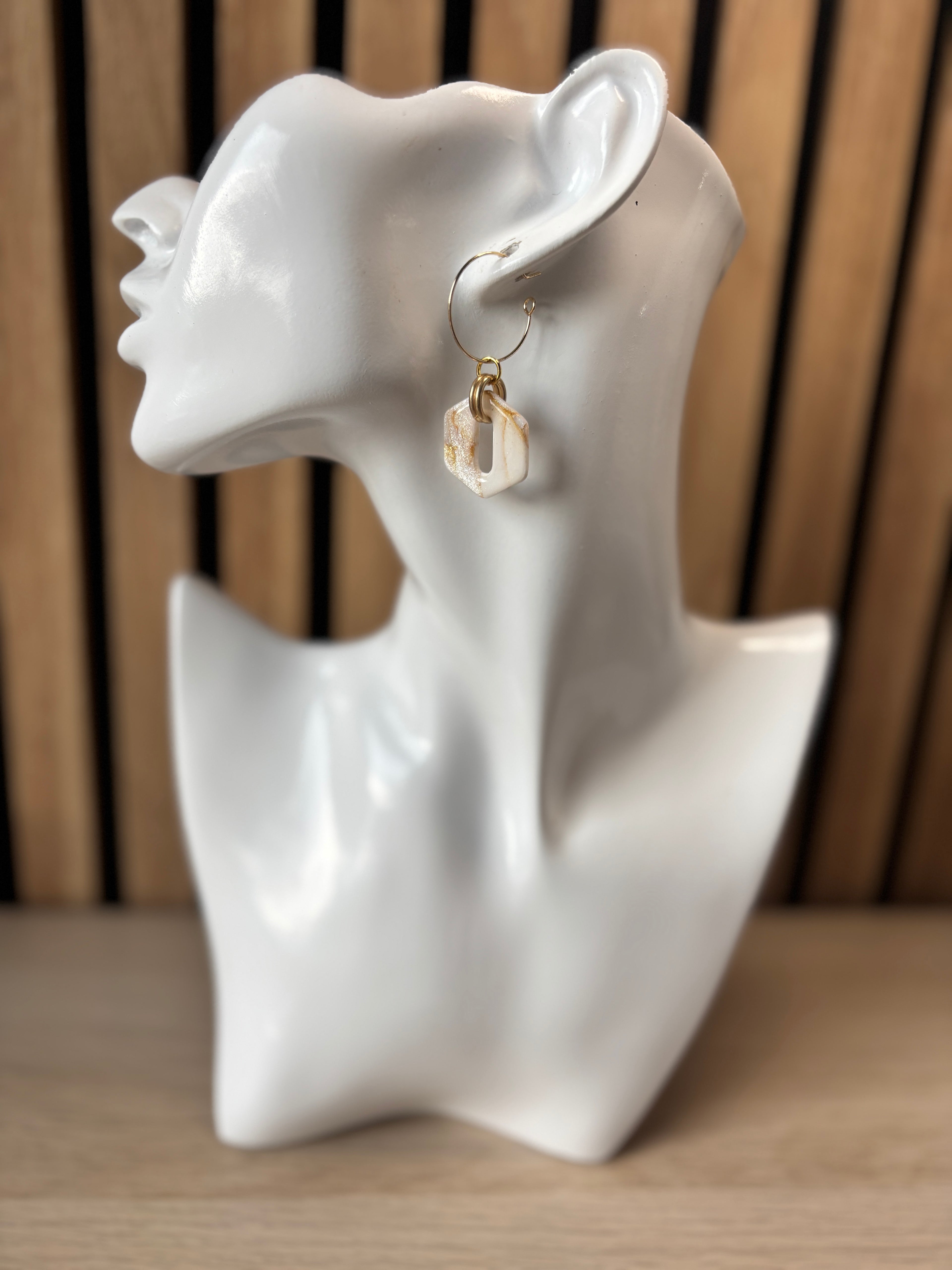 Alix wit marmer hanger