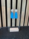 Mix & Match Oorbellen - Savannah beige - blauw