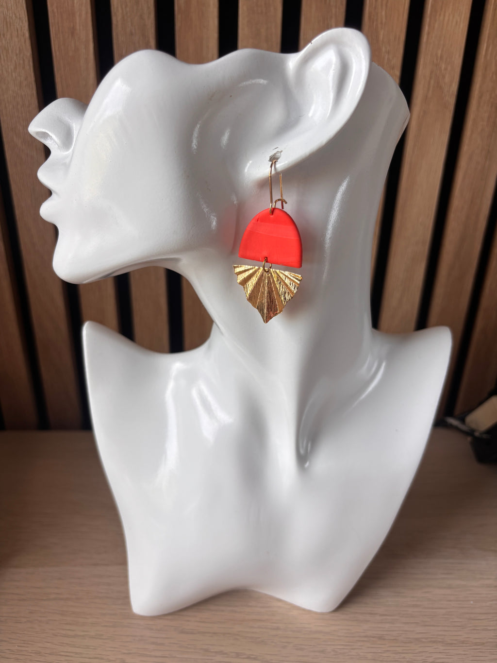 Obe oorbellen poppy rood
